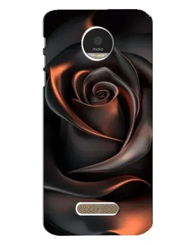 Чехол для Motorola MOTO Z с картинкой «Шелковая черная роза» Чехол для Motorola MOTO Z с картинкой «Шелковая черная роза»