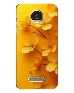 Чехол для Motorola MOTO Z с картинкой «Золотые лепестки»