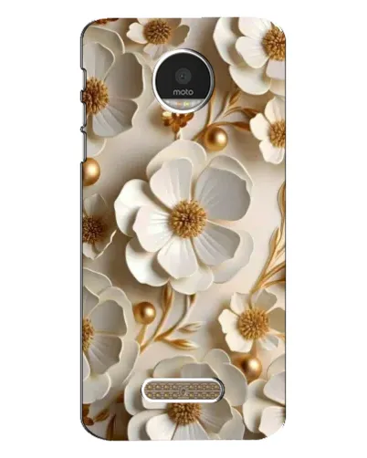 Чехол для Motorola MOTO Z с картинкой «Белие бумажние цвети» Чехол для Motorola MOTO Z с картинкой «Белие бумажние цвети»