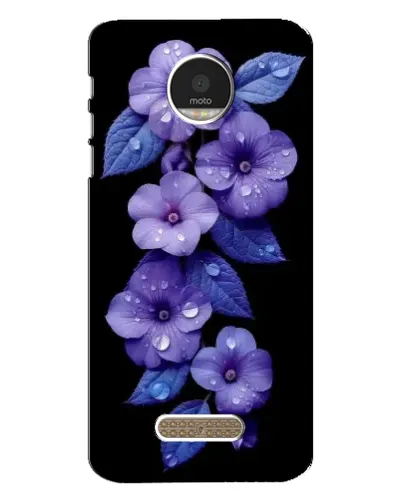 Чехол для Motorola MOTO Z с картинкой «Фиолетовые цветы с росою» Чехол для Motorola MOTO Z с картинкой «Фиолетовые цветы с росою»