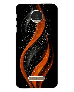 Чехол для Motorola MOTO Z с картинкой «Огненная звездная волна»