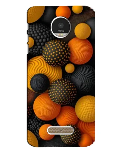 Чехол для Motorola MOTO Z с картинкой «Объемные оранжевые сферы» Чехол для Motorola MOTO Z с картинкой «Объемные оранжевые сферы»