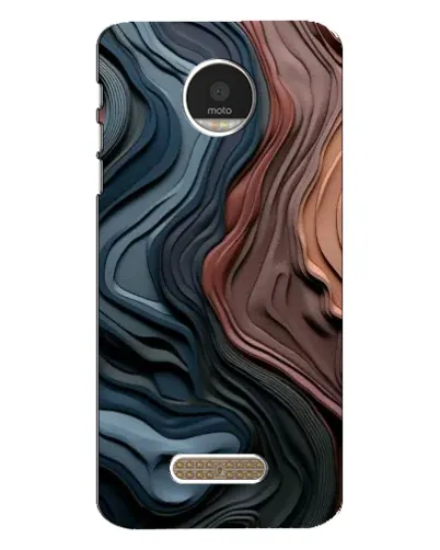 Чехол для Motorola MOTO Z с картинкой «Цветные волны каньона» Чехол для Motorola MOTO Z с картинкой «Цветные волны каньона»