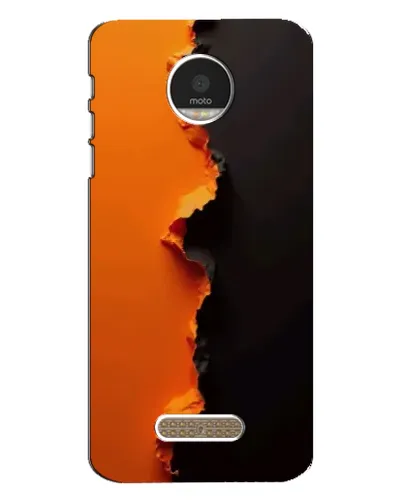 Чехол для Motorola MOTO Z с картинкой «Оранжевый разлом» Чехол для Motorola MOTO Z с картинкой «Оранжевый разлом»