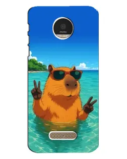 Чехол для Motorola MOTO Z с картинкой «Морская капибара» Чехол для Motorola MOTO Z с картинкой «Морская капибара»