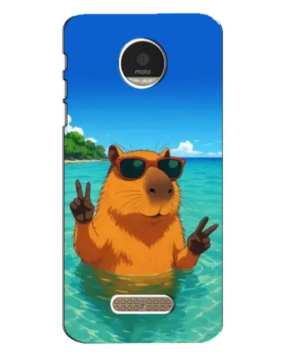 Чехол для Motorola MOTO Z с картинкой «Морская капибара»