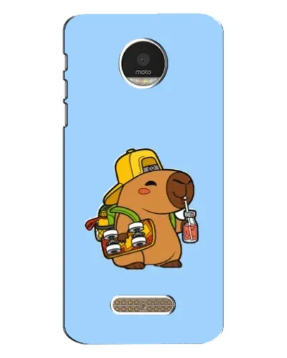 Чехол для Motorola MOTO Z с картинкой «Капибара на скейте»
