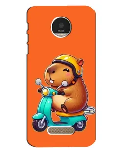 Чехол для Motorola MOTO Z с картинкой «Капибара на скутере» Чехол для Motorola MOTO Z с картинкой «Капибара на скутере»