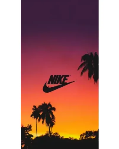 Чехол для Motorola с картинкой «Nike на закате солнца»