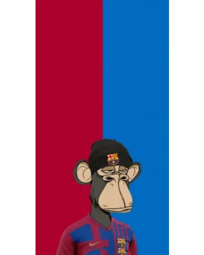 Чехол для Motorola с картинкой «Bored Ape — фанат Барсы»