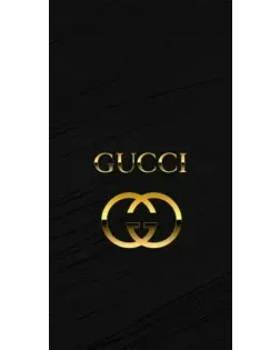 Чехол для Motorola с картинкой «Золотой логотип Gucci»