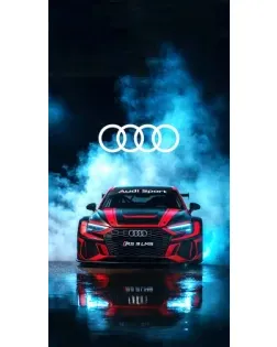Чехол для Motorola с картинкой «Audi Sport — неон»