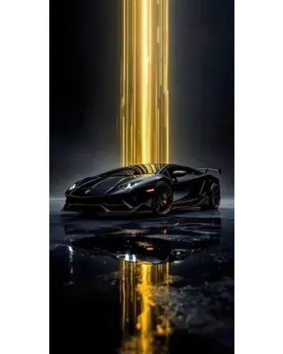 Чехол для Motorola с картинкой «Ночной Lamborghini драйв»