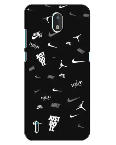 Чехол для Nokia 1.3 с картинкой «Nike Black Pattern» Чехол для Nokia 1.3 с картинкой «Nike Black Pattern»