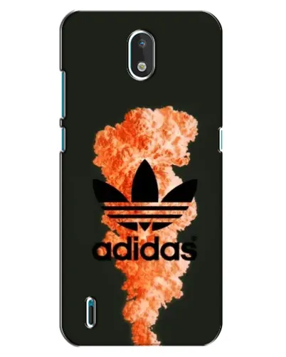 Чехол для Nokia 1.3 с картинкой «Оранжевый дым Adidas»