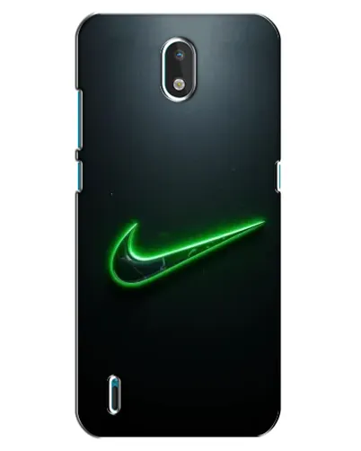 Чехол для Nokia 1.3 с картинкой «Неоновый контур Nike»