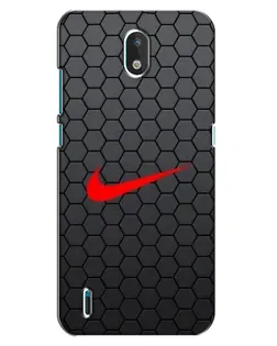Чехол для Nokia 1.3 с картинкой «Nike — карбоновая сетка»