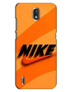 Чехол для Nokia 1.3 с картинкой «Оранжевый драйв Nike»