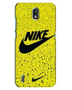 Чехол для Nokia 1.3 с картинкой «Желтый текстурный Nike»