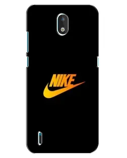 Чехол для Nokia 1.3 с картинкой «Золотой логотип Nike»