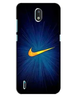 Чехол для Nokia 1.3 с картинкой «Синий пульс Nike»