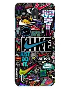 Чехол для Nokia 1.3 с картинкой «Яркий коллаж Nike»