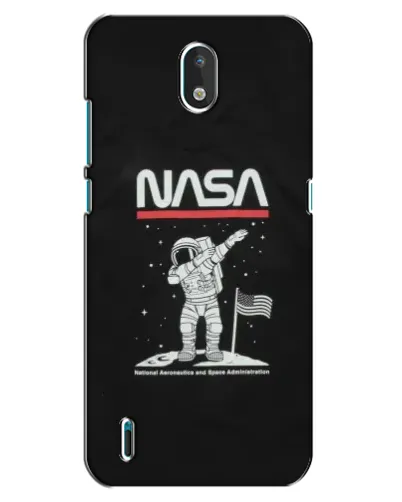 Чехол для Nokia 1.3 с картинкой «NASA — шагаем по Луне»