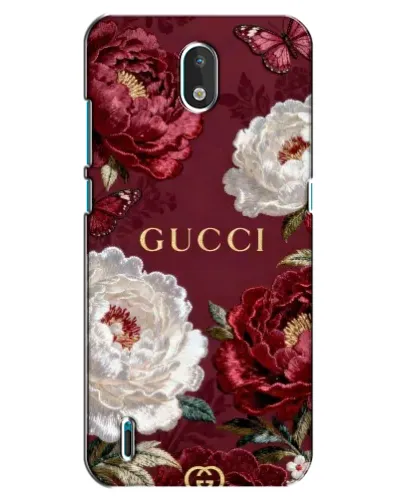 Чехол для Nokia 1.3 с картинкой «Gucci — бордовые розы» Чехол для Nokia 1.3 с картинкой «Gucci — бордовые розы»