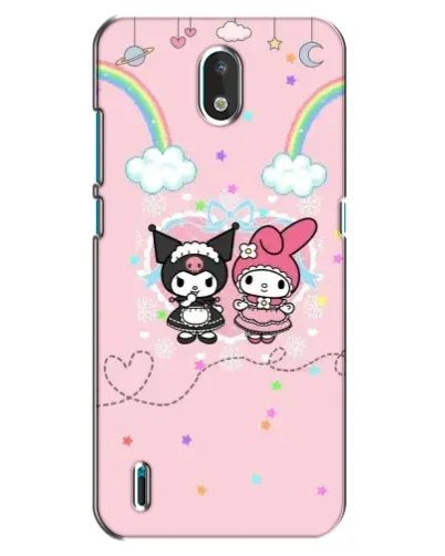 Чехол для Nokia 1.3 с картинкой «My Melody и Kuromi»