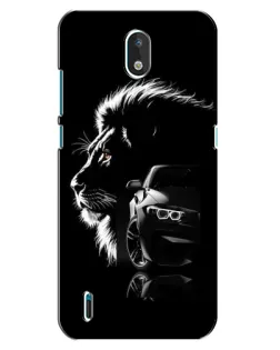 Чехол для Nokia 1.3 с картинкой «BMW и лев»