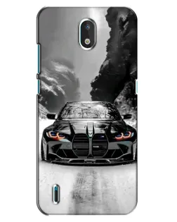 Чехол для Nokia 1.3 с картинкой «BMW — акварельный дрифт»