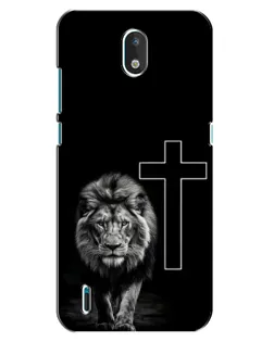 Чехол для Nokia 1.3 с картинкой «Лев и Крест» Чехол для Nokia 1.3 с картинкой «Лев и Крест»