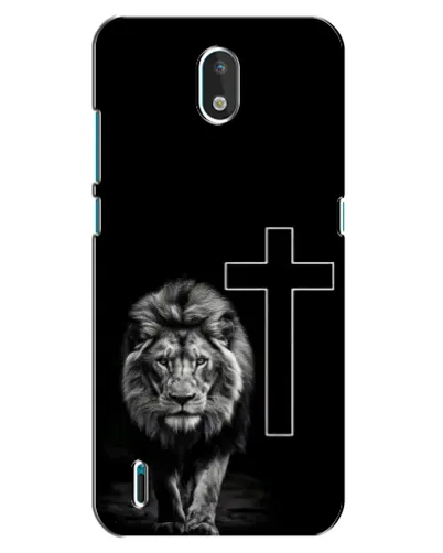Чехол для Nokia 1.3 с картинкой «Лев и Крест»