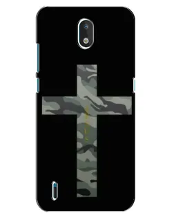 Чехол для Nokia 1.3 с картинкой «Милитари Крест»