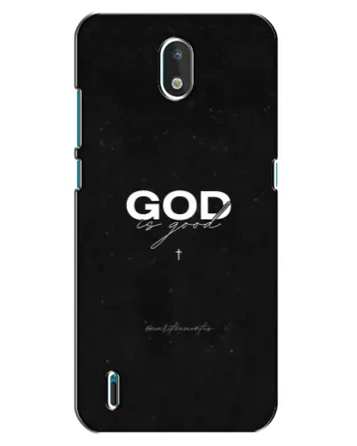Чехол для Nokia 1.3 с картинкой «GOD — Бог над всем»
