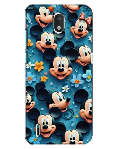 Чехол для Nokia 1.3 с картинкой «Паттерн Микки и Минни»
