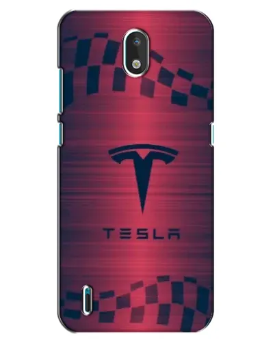 Чехол для Nokia 1.3 с картинкой «Тесла красный карбон» Чехол для Nokia 1.3 с картинкой «Тесла красный карбон»