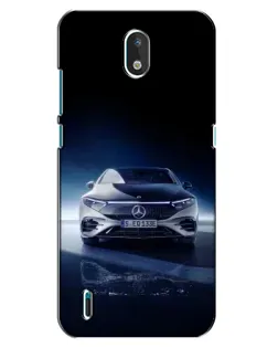 Чехол для Nokia 1.3 с картинкой «Ночной Mercedes EQ»