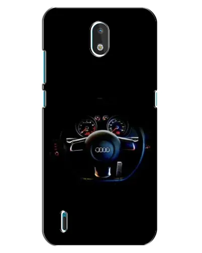 Чехол для Nokia 1.3 с картинкой «Салон Audi — руль»