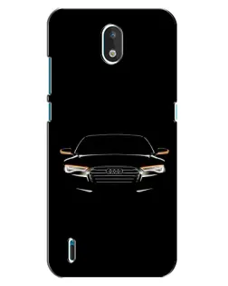 Чехол для Nokia 1.3 с картинкой «Audi — ночной контур»