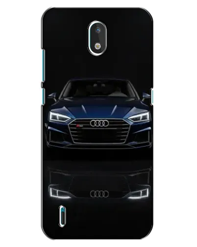 Чехол для Nokia 1.3 с картинкой «Audi — ночное отражение»