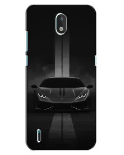 Чехол для Nokia 1.3 с картинкой «Lamborghini симметрия дорог»