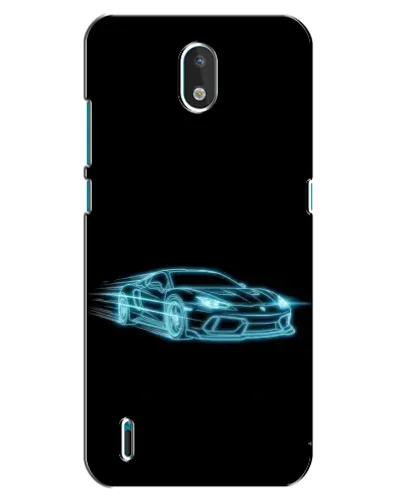 Чехол для Nokia 1.3 с картинкой «Неоновый контур Lamborghini» Чехол для Nokia 1.3 с картинкой «Неоновый контур Lamborghini»
