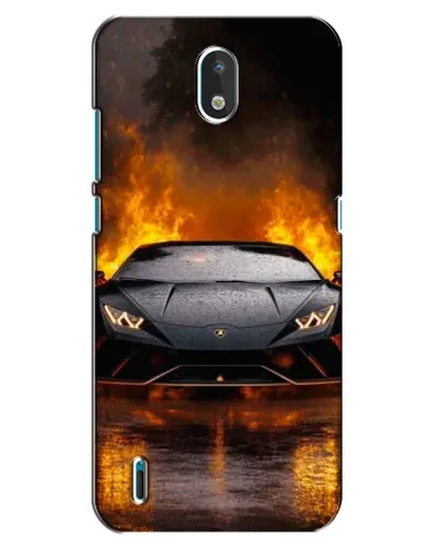 Чехол для Nokia 1.3 с картинкой «Lamborghini в огне» Чехол для Nokia 1.3 с картинкой «Lamborghini в огне»