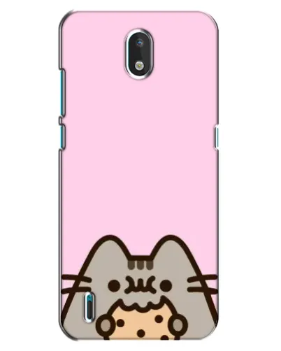 Чехол для Nokia 1.3 с картинкой «Pusheen и печенье»