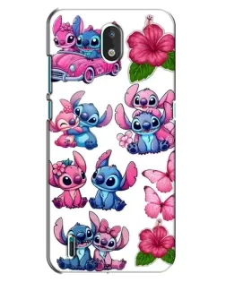 Чохол для Nokia 1.3 з картинкою «Стікери Stitch та Angel»