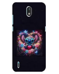 Чохол для Nokia 1.3 з картинкою «Stitch у квітах»