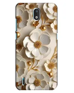 Чехол для Nokia 1.3 с картинкой «Белие бумажние цвети» Чехол для Nokia 1.3 с картинкой «Белие бумажние цвети»
