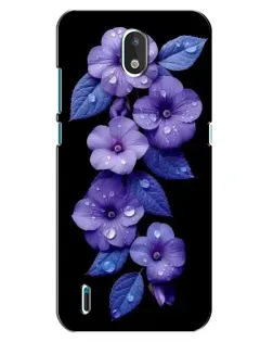 Чехол для Nokia 1.3 с картинкой «Фиолетовые цветы с росою» Чехол для Nokia 1.3 с картинкой «Фиолетовые цветы с росою»