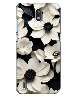 Чехол для Nokia 1.3 с картинкой «Объемные белые цветы» Чехол для Nokia 1.3 с картинкой «Объемные белые цветы»
